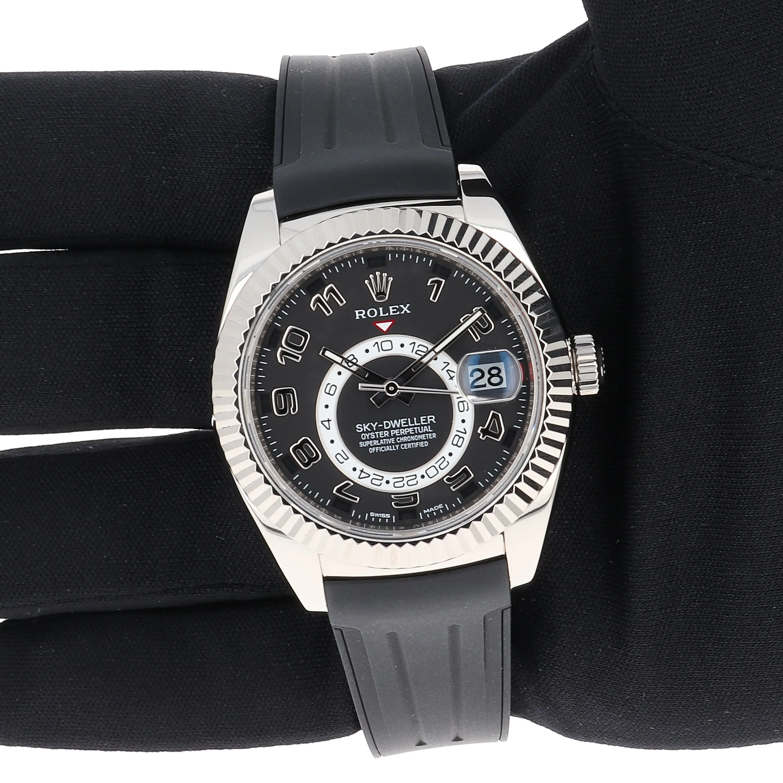 Rolex Sky-Dweller 326139 Christie's Lot 245 Full Set 18k White Gold 42 mm