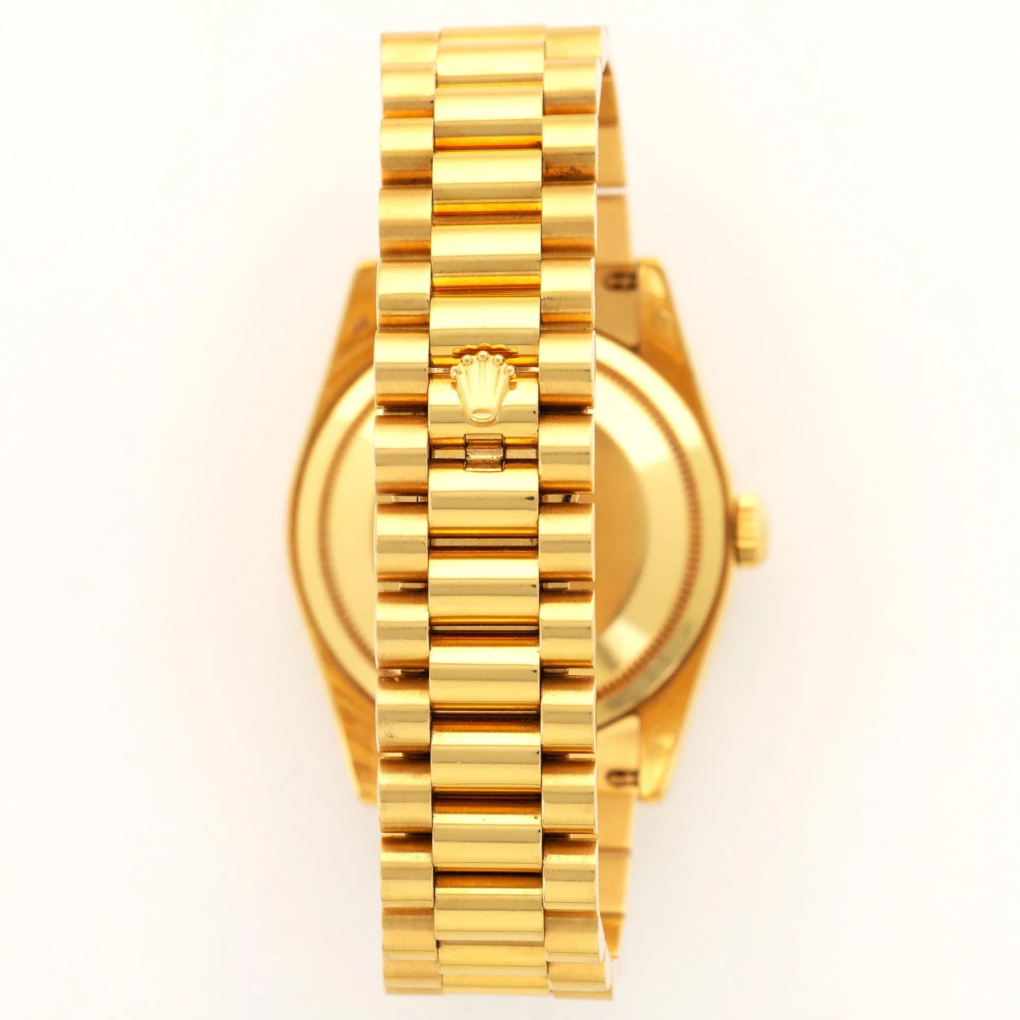 Rolex Yellow Gold Day-Date Mother of Pearl Ruby Watch Ref. 118238