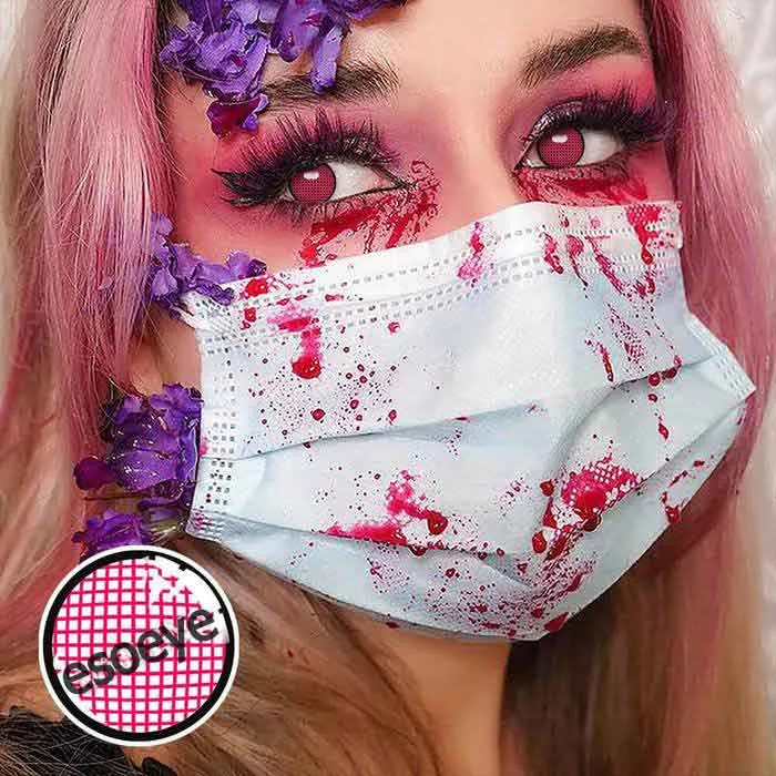 Rose Mesh Halloween Contact Lenses Yearly