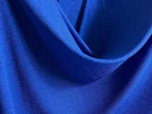 Royal Blue Spandex Lurex Knit Fabric, 4 Way Stretch Shimmery Dance Wear Fabric, Blue Glittery Nylon Spandex By Yard, Premium Quality 60''
