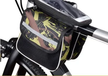 Saddle Bicycle Tube Bag Mountain Bike Self Bag Front Beam Bag Riding Equipment Car Accessories Bag Mobile Phone Bag