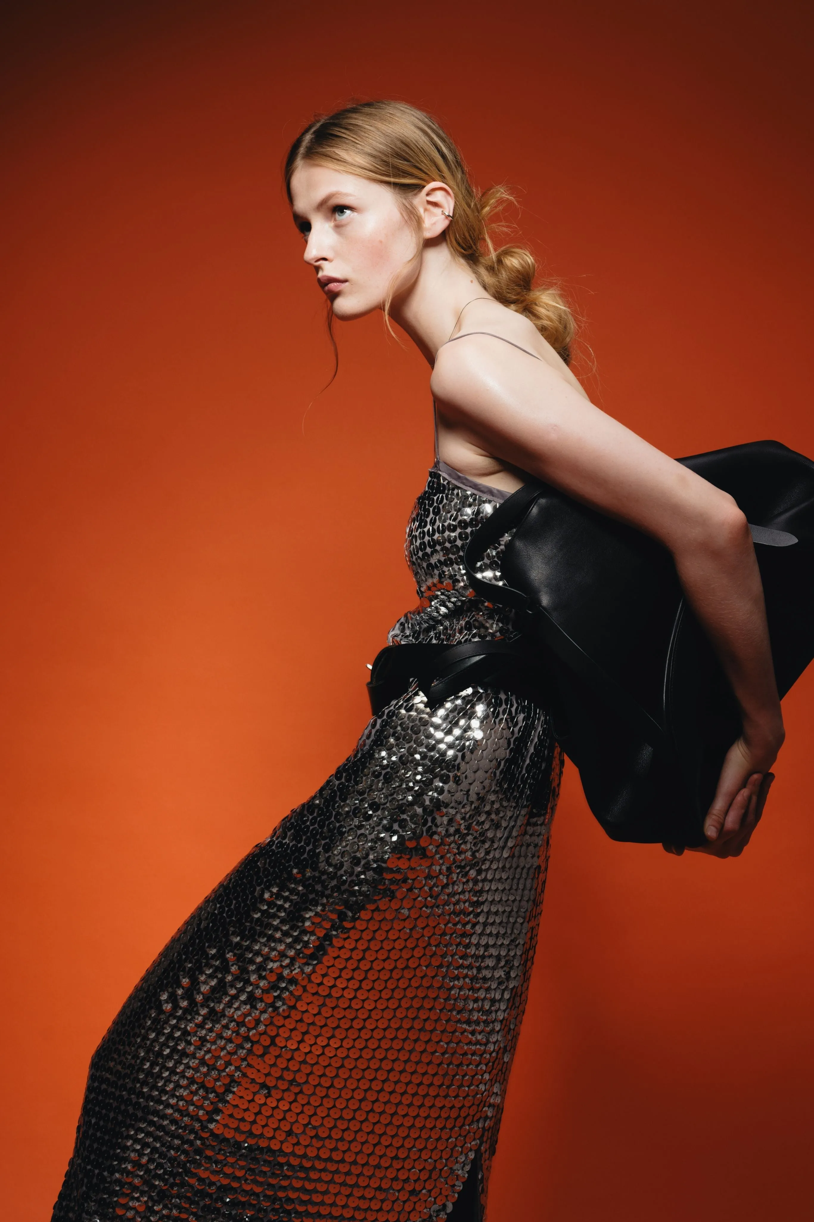 Saint Art Chloe Disk Dress in Silver