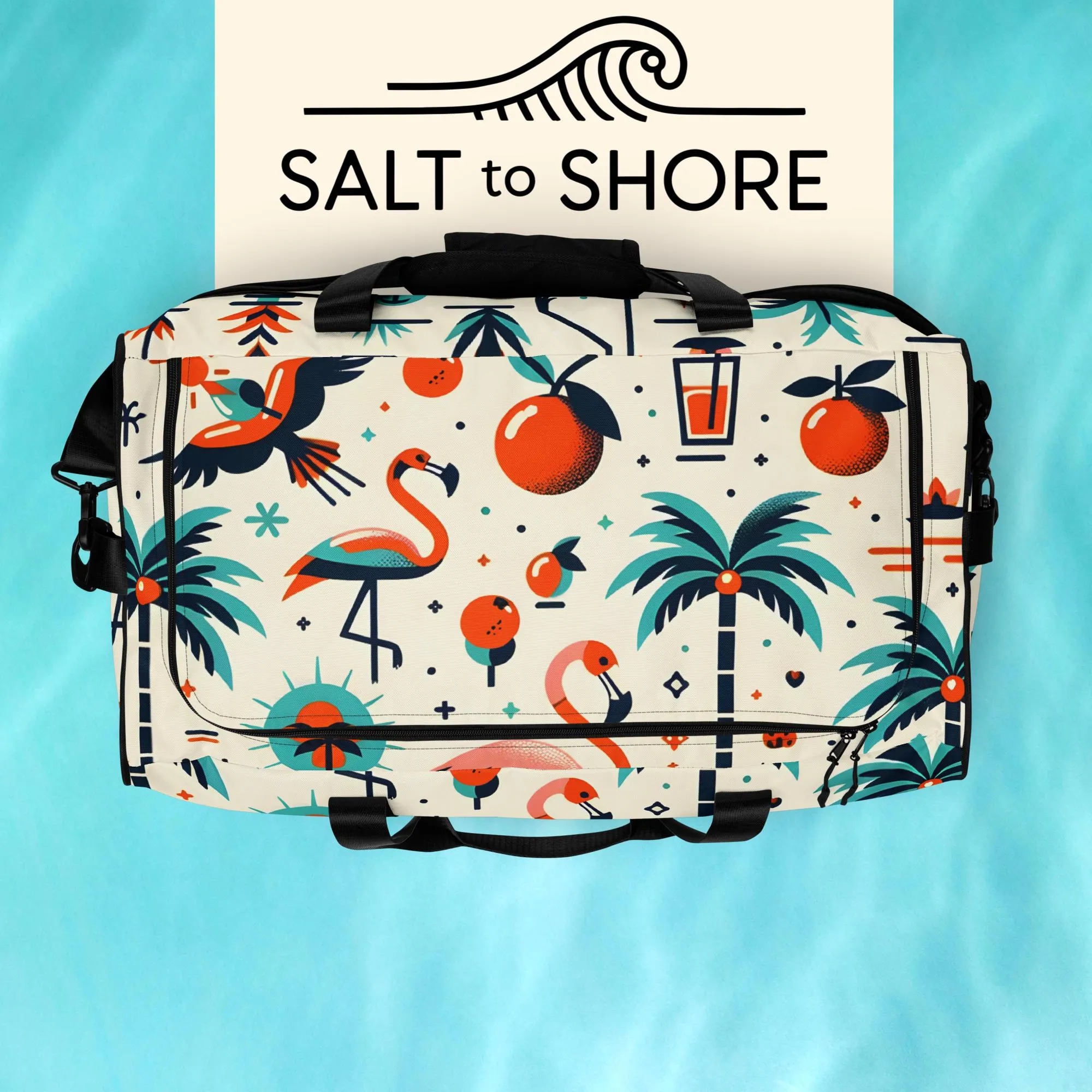 Salt to Shore | Coastal Elegance: Sun-Kissed Bliss Duffle Bag