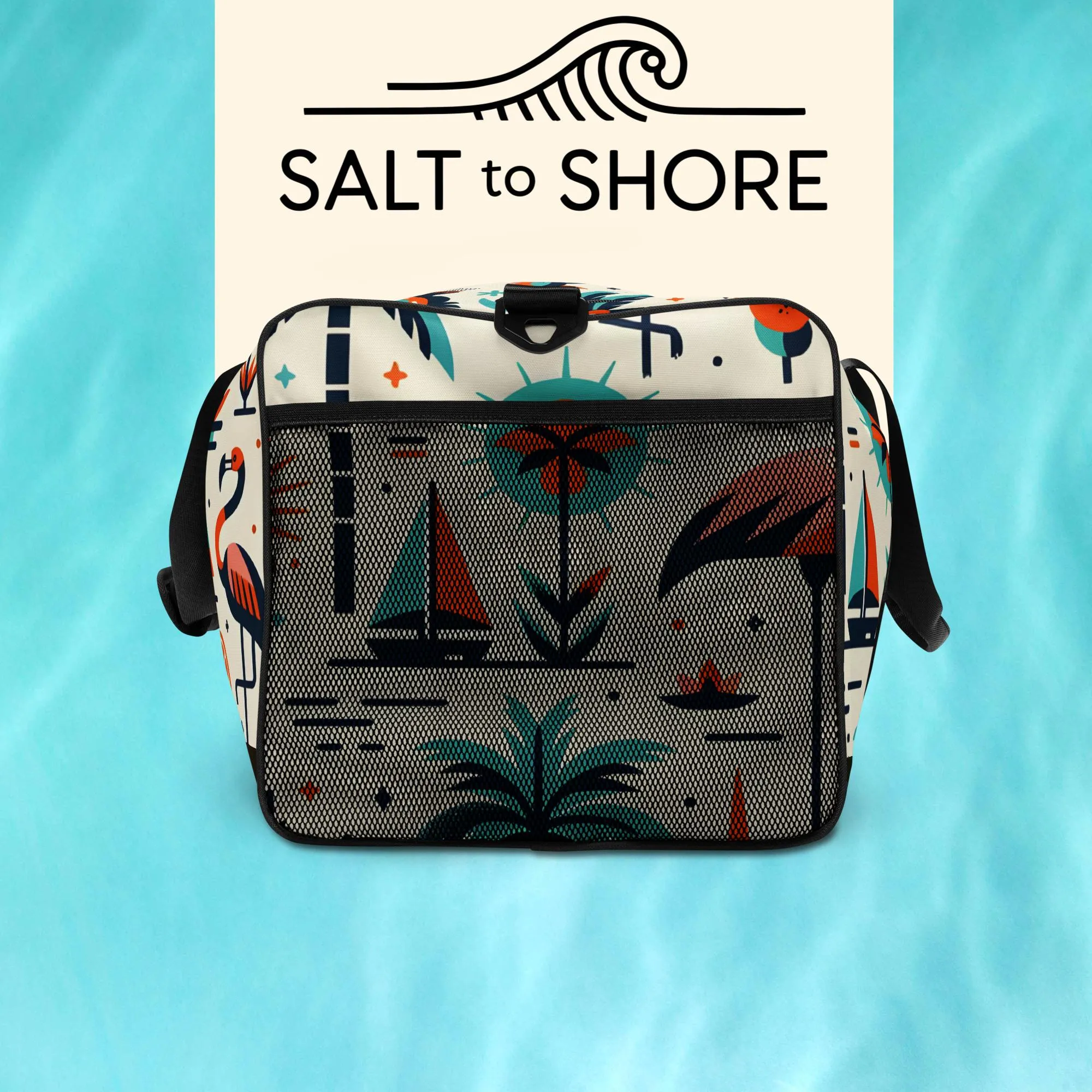 Salt to Shore | Coastal Elegance: Sun-Kissed Bliss Duffle Bag