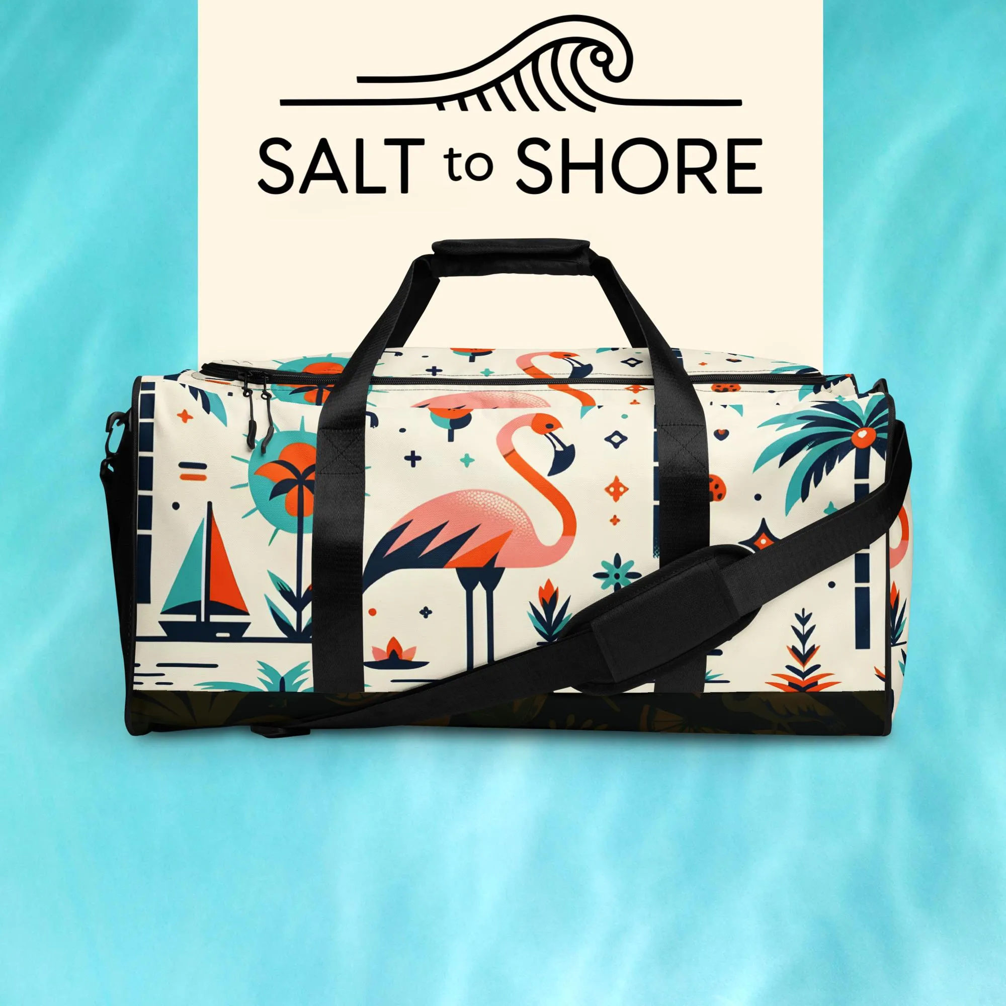 Salt to Shore | Coastal Elegance: Sun-Kissed Bliss Duffle Bag