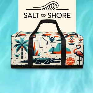 Salt to Shore | Coastal Elegance: Sun-Kissed Bliss Duffle Bag