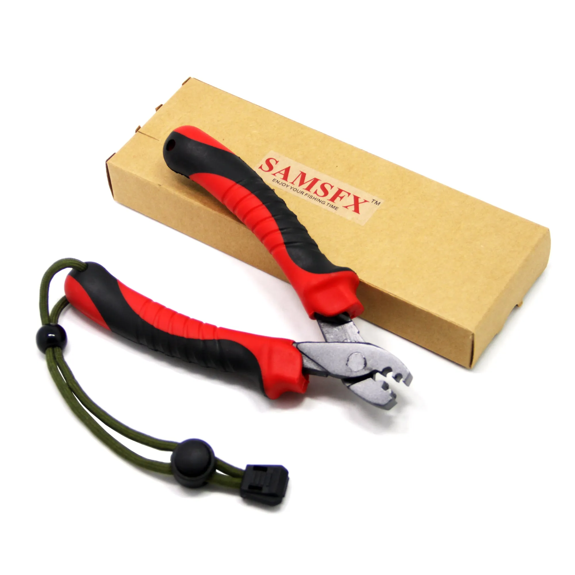 SAMSFX Forged Steel Hand Crimper Tool Fishing Wire Leader Crimping Pliers Swager