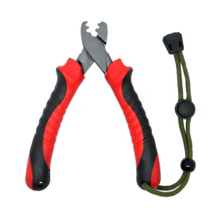 SAMSFX Forged Steel Hand Crimper Tool Fishing Wire Leader Crimping Pliers Swager