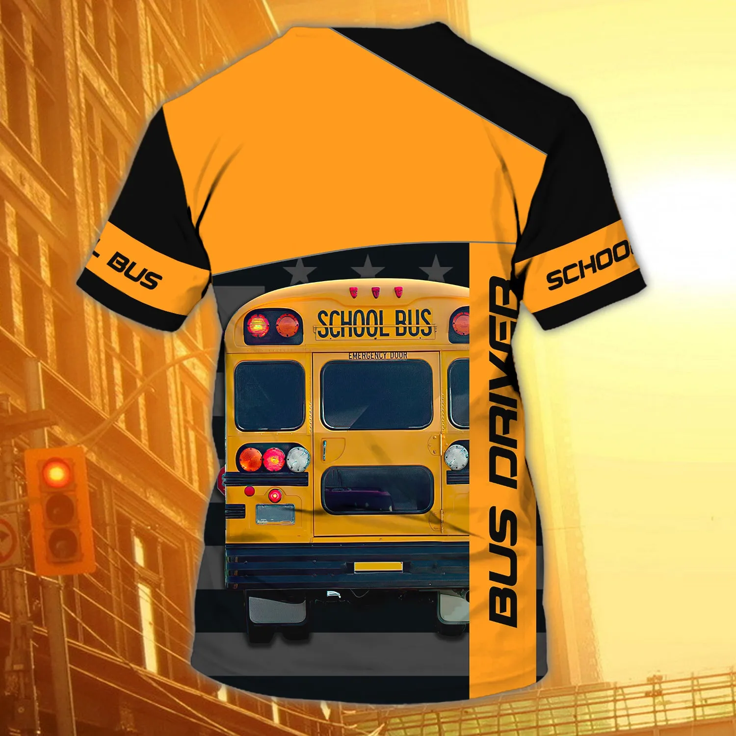 School Bus Driver - Personalized Name 3D Tshirt 34
