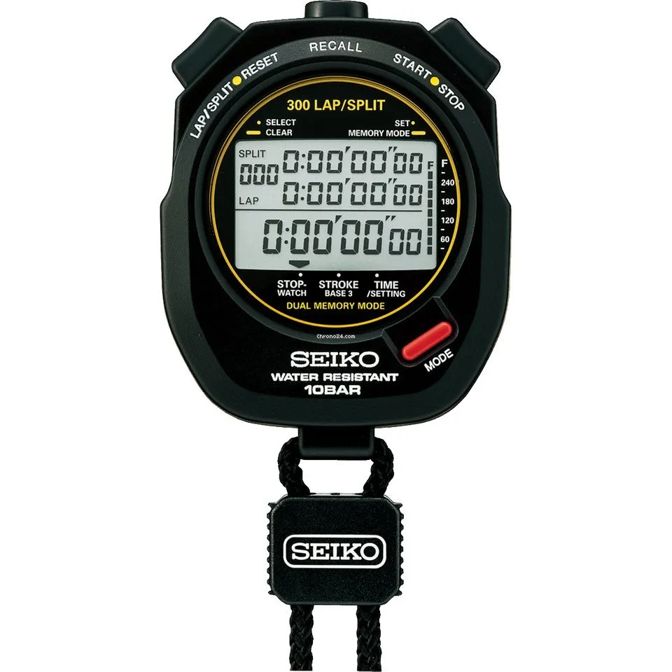 SEIKO Stopwatch SVAS009 Battery powered quartz Reinforced waterproof for daily life watch