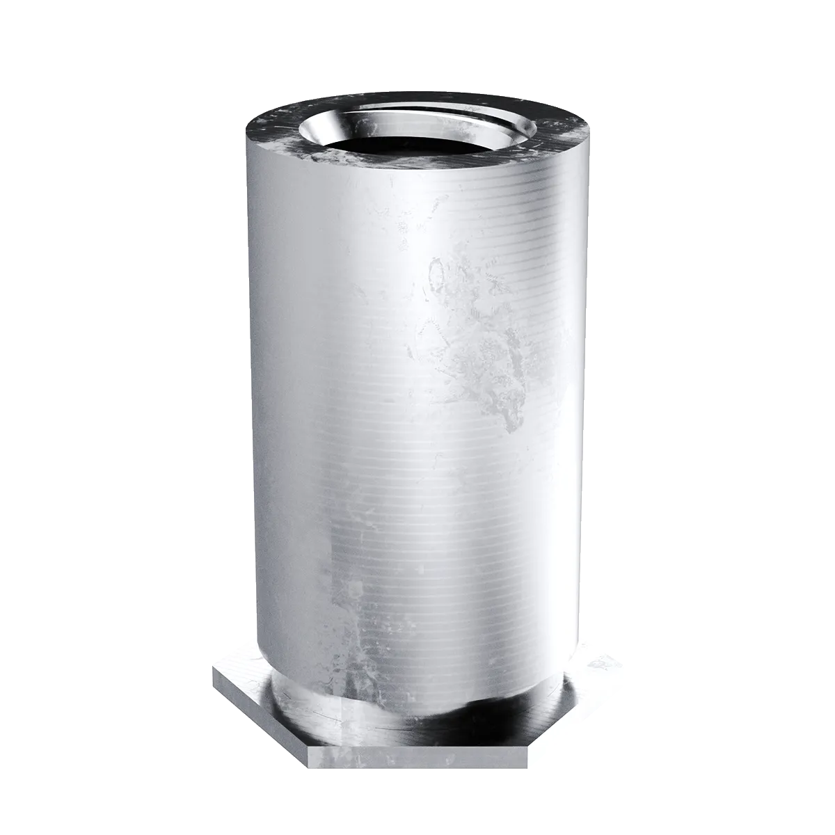 Self-Clinching Standoff, Blind Threaded for SS Sheets, 400 Series Stainless Steel, Passivated, 6-32 x 0.750, Hole Dia.: 0.213, 100 Pack