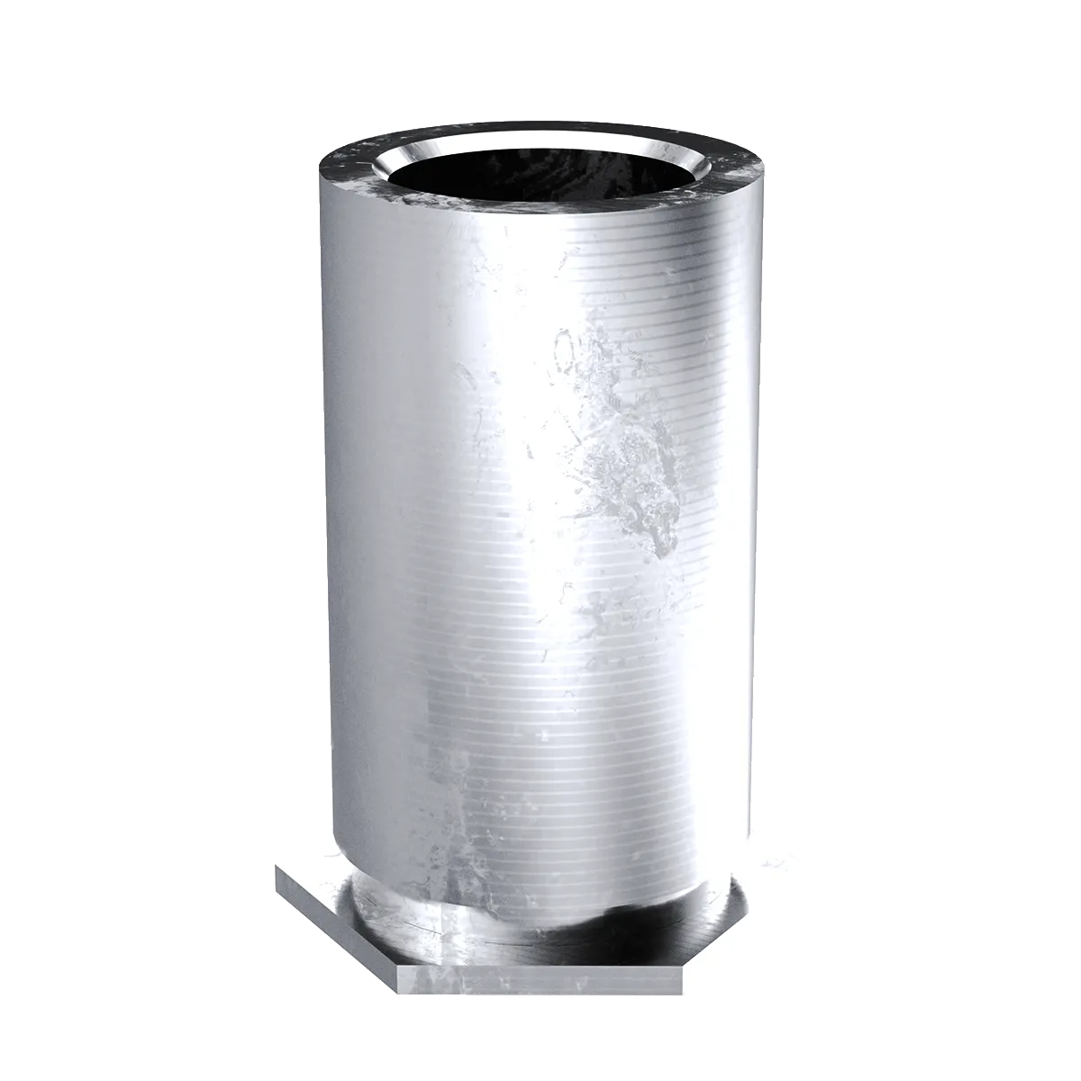 Self-Clinching Standoff, Through Unthreaded, 300 Series Stainless Steel, Passivated, 4.1 x 4, 100 Pack