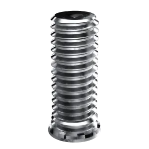 Self-Clinching Stud, Close Edge, Steel, Zinc, 10-32 x 0.500, 100 Pack