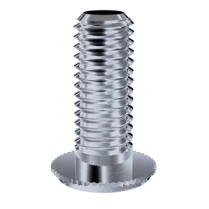 Self-Clinching Stud, Concealed Head, 2024-T4 Aluminum, 6-32 x 0.250, Sheet Thick.: 0.093, 100 Pack