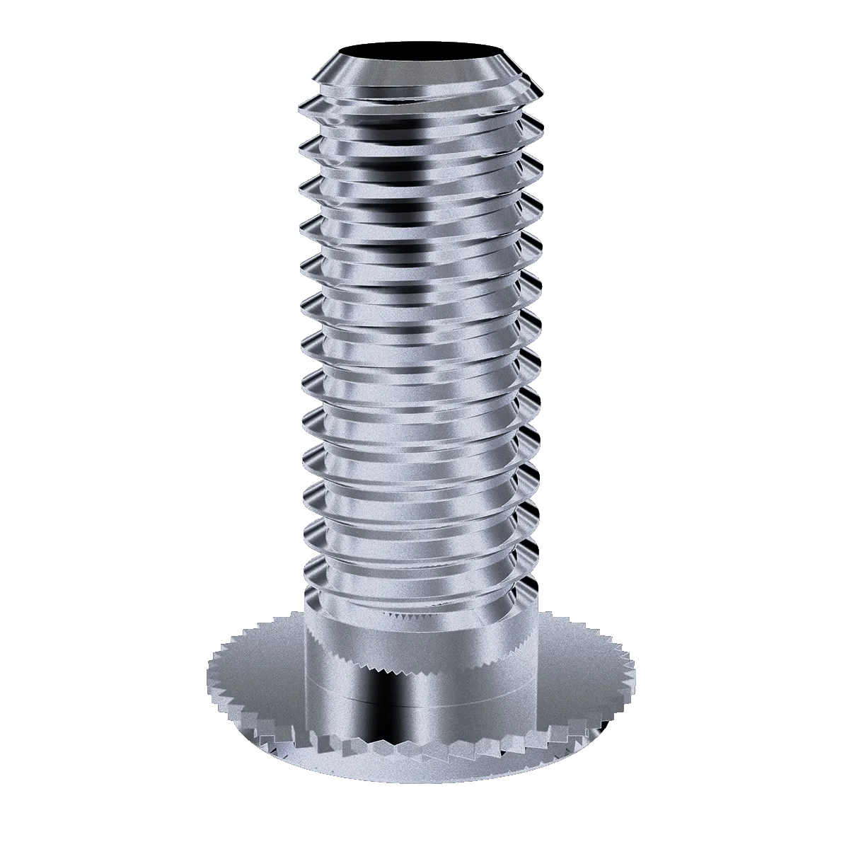Self-Clinching Stud, Concealed Head, 2024-T4 Aluminum, 6-32 x 0.250, Sheet Thick.: 0.093, 100 Pack