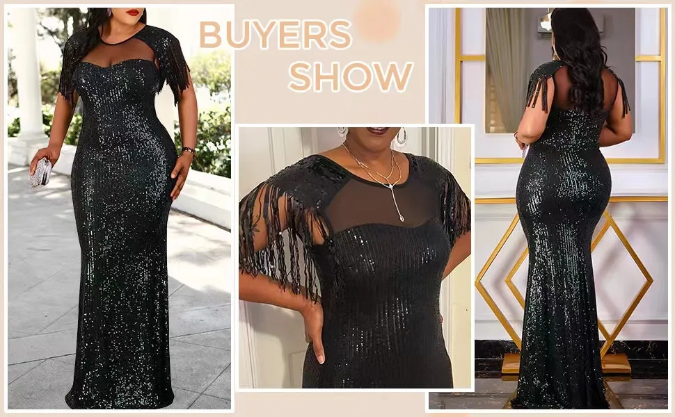 Sequin Tassel Mesh Party Cocktail