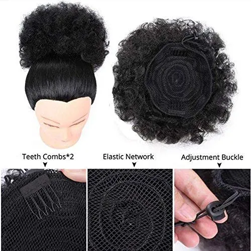 Set of 2 Afro Puff Drawstring Ponytail Hair Extension