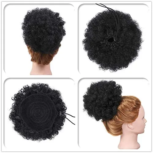 Set of 2 Afro Puff Drawstring Ponytail Hair Extension