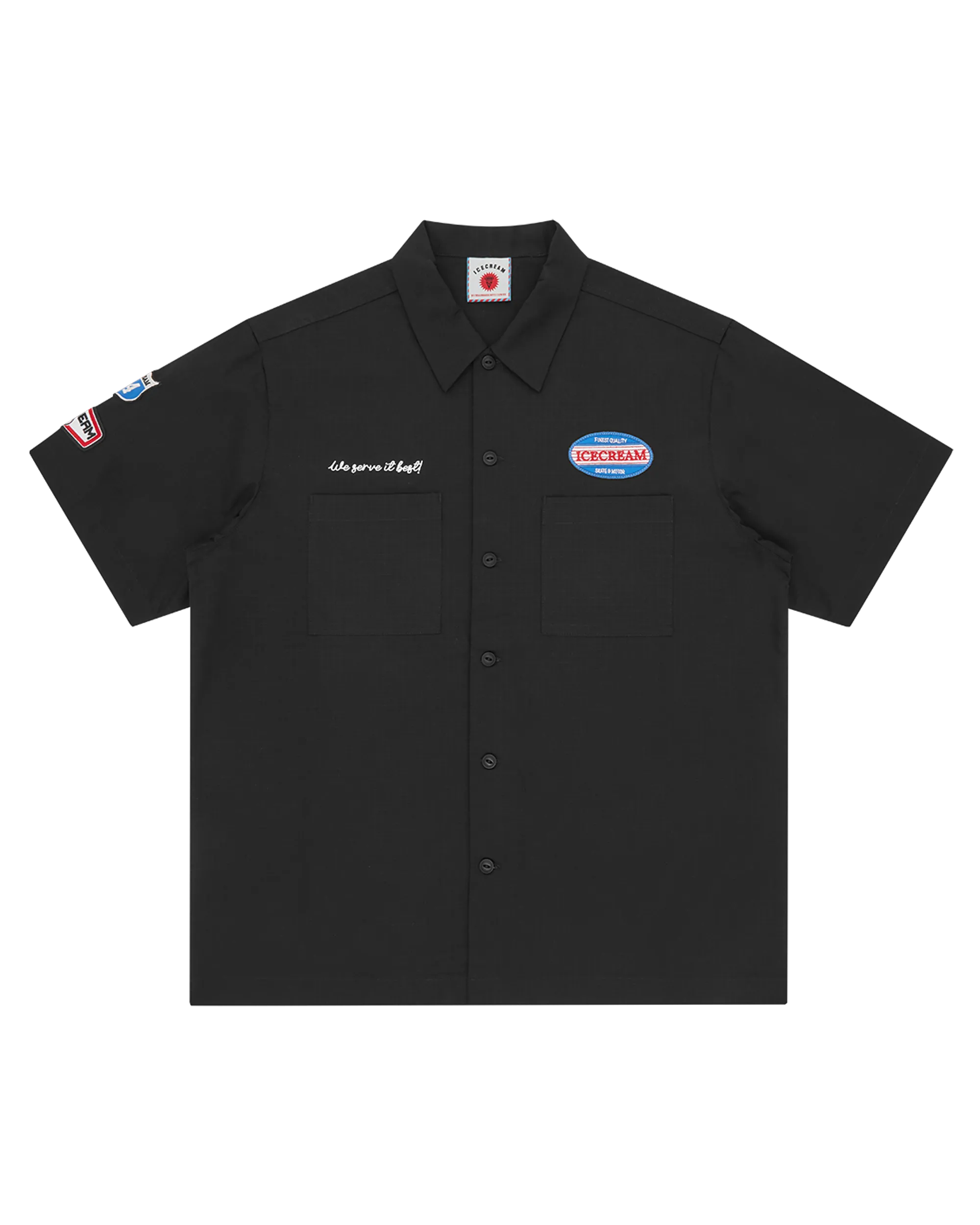Short Sleeve Patch Work Shirt