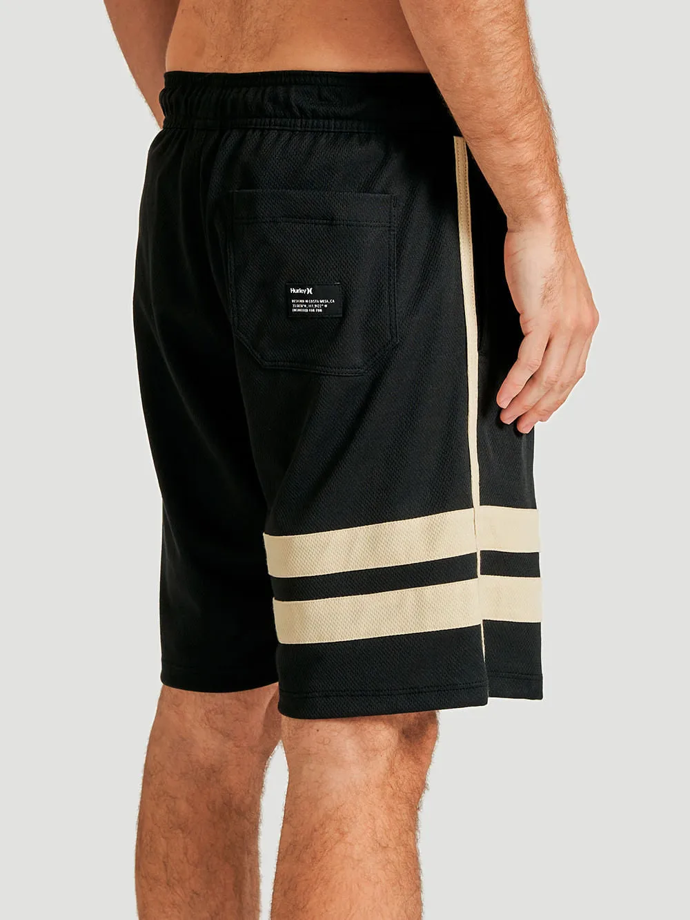 Shorts Hurley Square 19" Plus Size Preto
