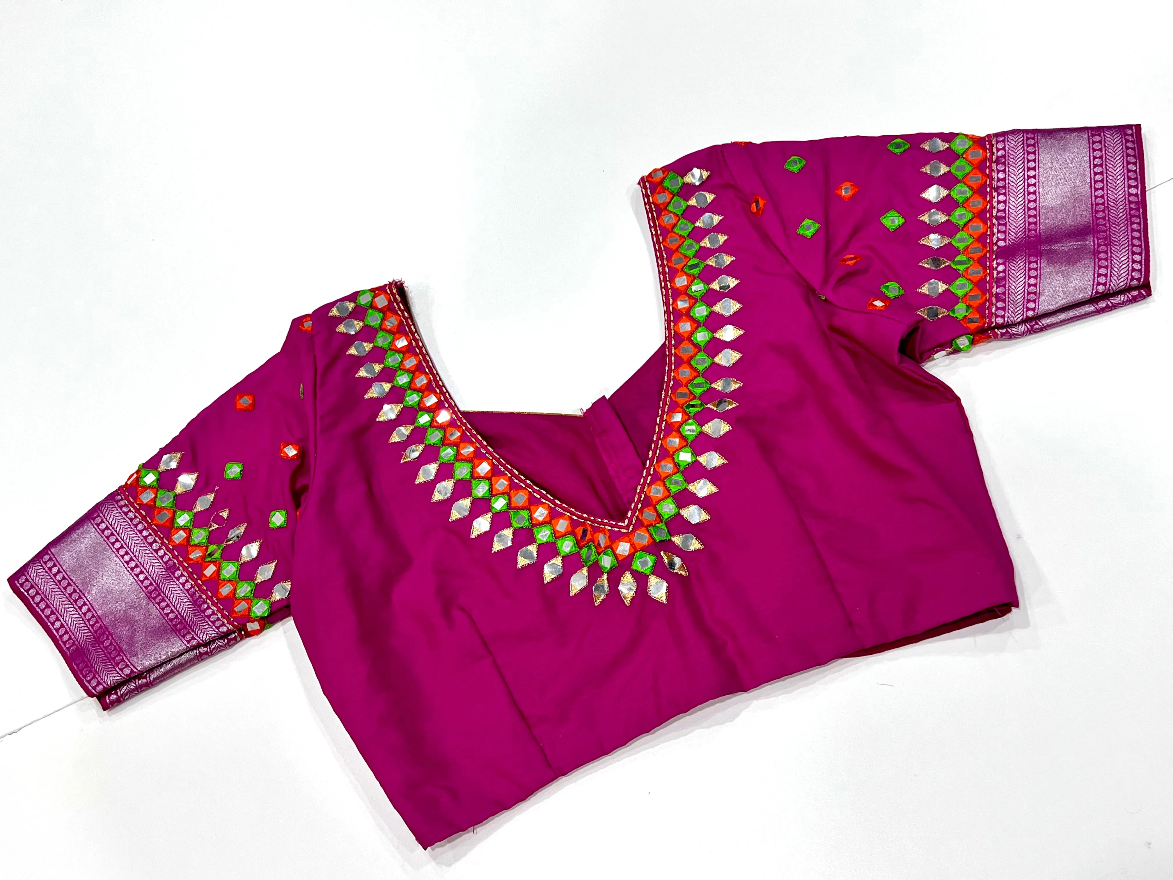 Silk Blouse with Maggam work
