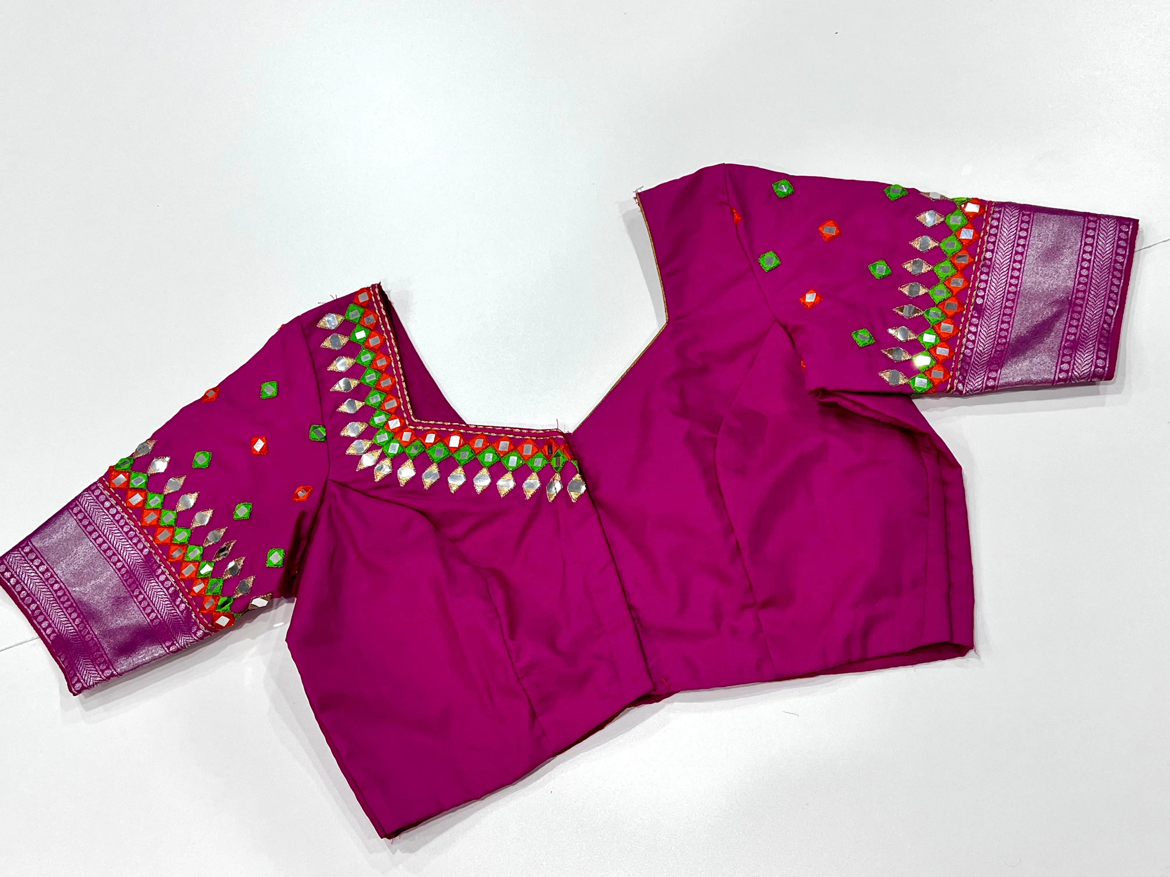 Silk Blouse with Maggam work