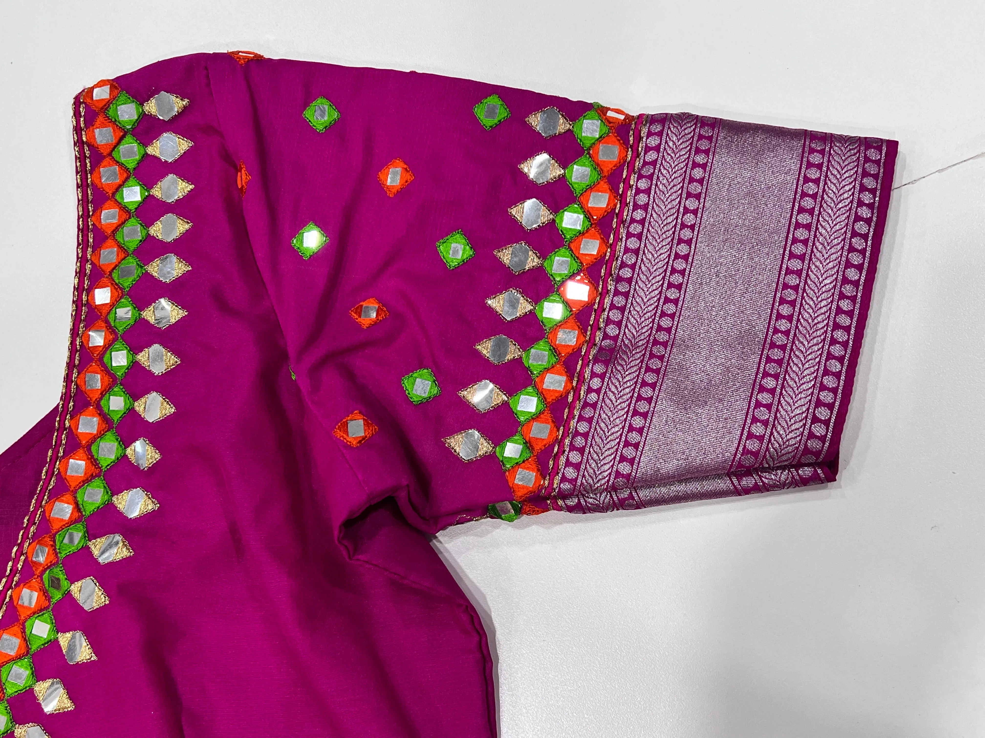 Silk Blouse with Maggam work