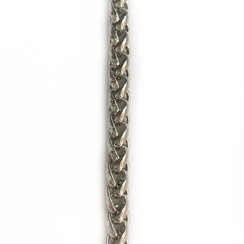 Silver Russian Braid Chain by the Inch (#3047)