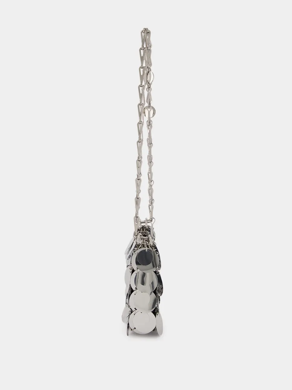 Silver Sparkle Discs Nano Bag