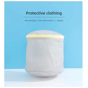 Simple contrast color series laundry bags set for underwear (Gray)(2 PCS)