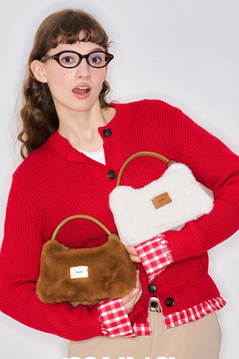 Slouchy Plush Cute Tote Bag