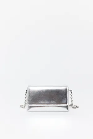 Small Rigid Crossbody - Silver