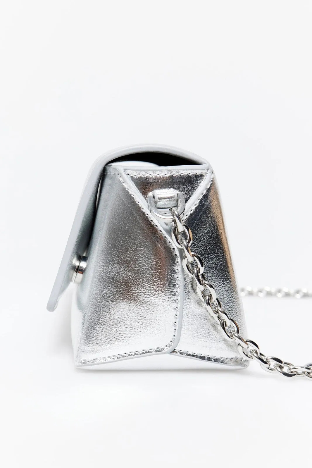 Small Rigid Crossbody - Silver