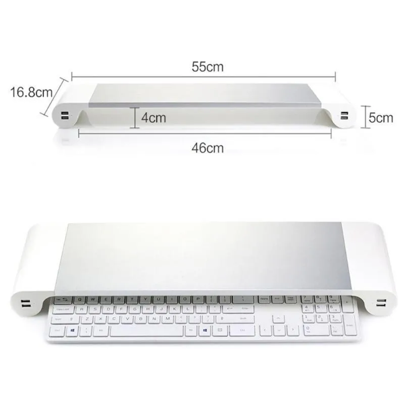 Smart Base Computer Stand with USB Ports