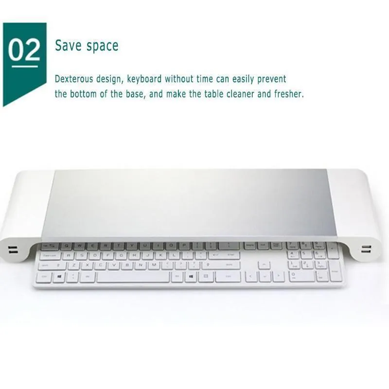 Smart Base Computer Stand with USB Ports