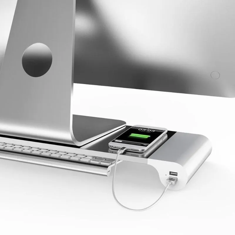 Smart Base Computer Stand with USB Ports