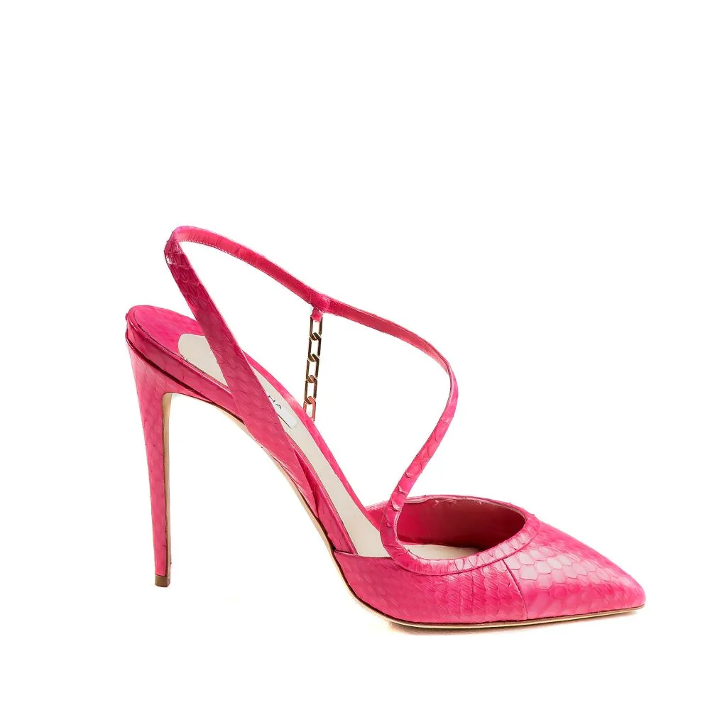 Snake Print Pumps