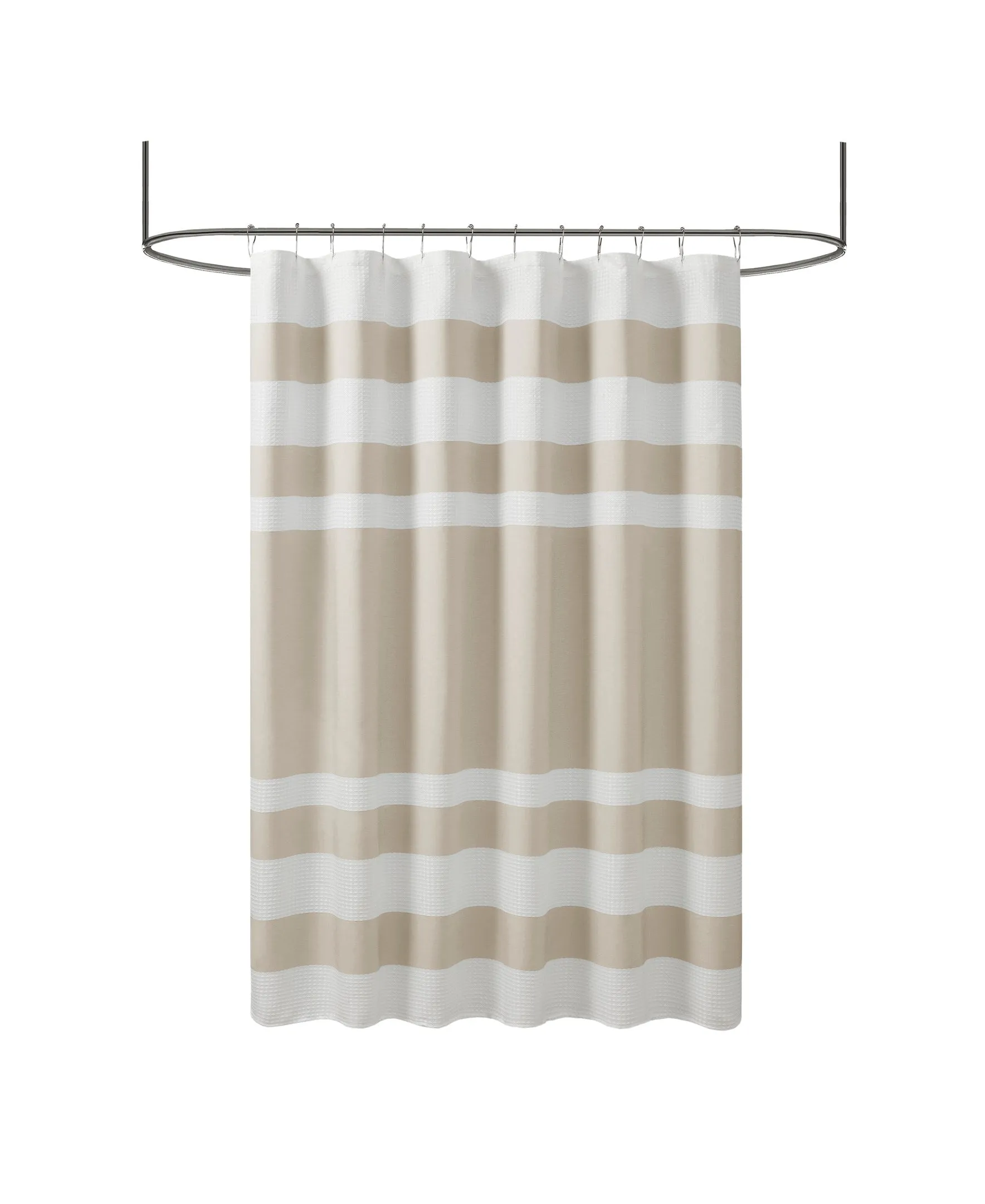 Spa Waffle Shower Curtain with 3M Treatment