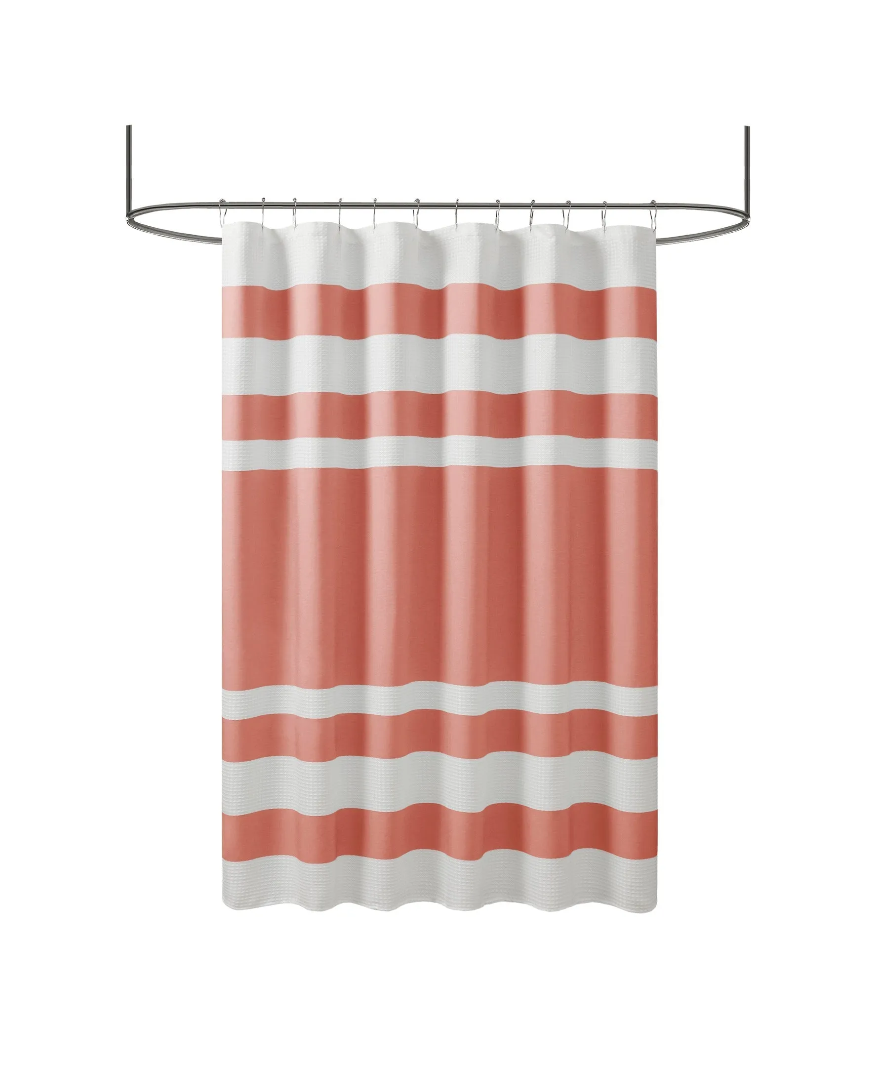 Spa Waffle Shower Curtain with 3M Treatment