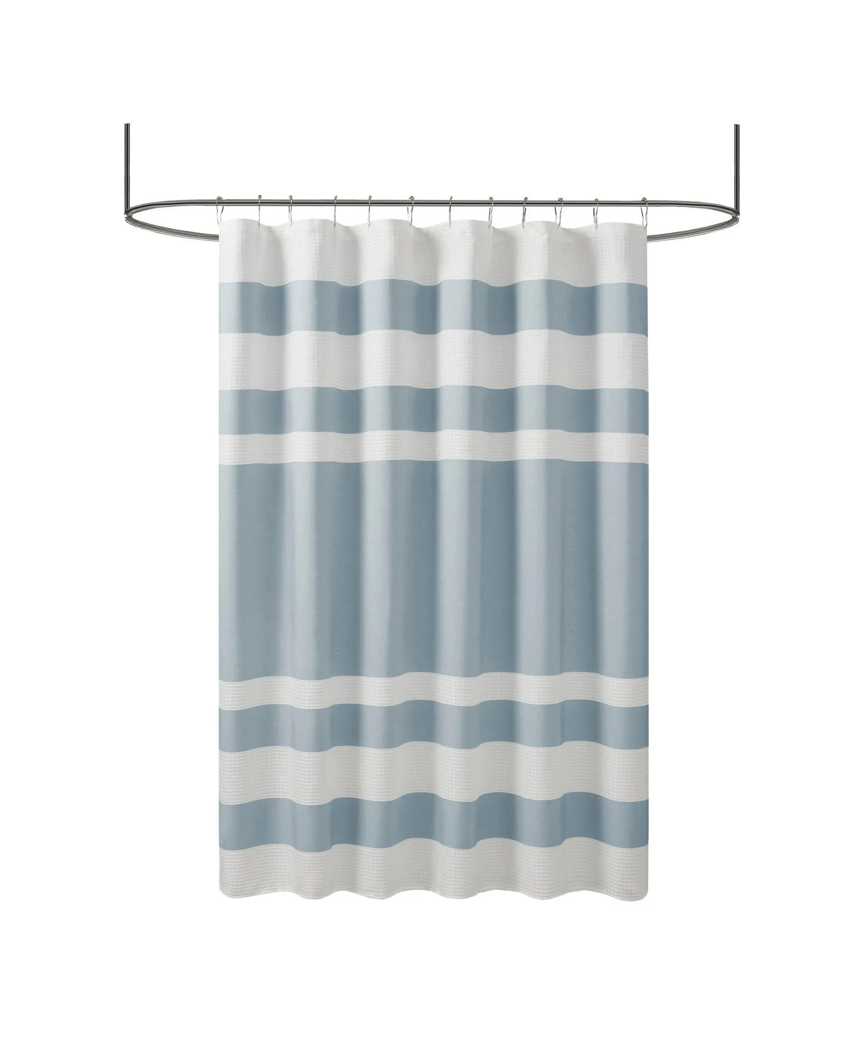 Spa Waffle Shower Curtain with 3M Treatment