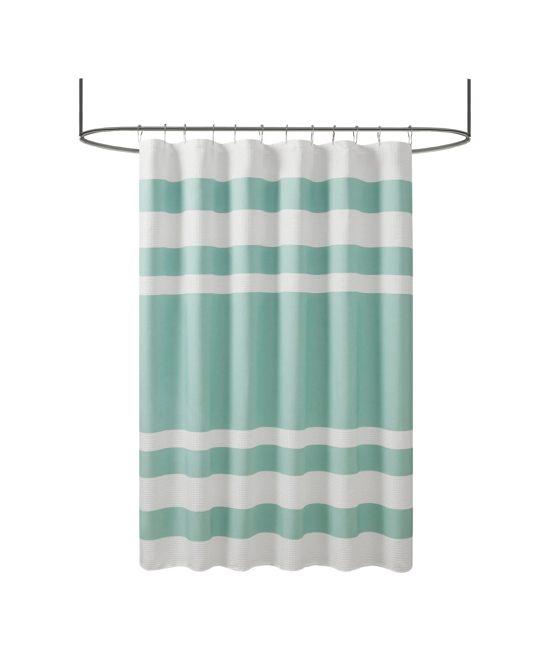 Spa Waffle Shower Curtain with 3M Treatment