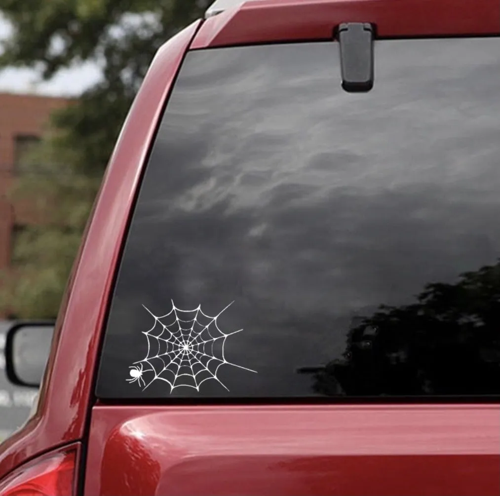 Spiderweb Car Sticker