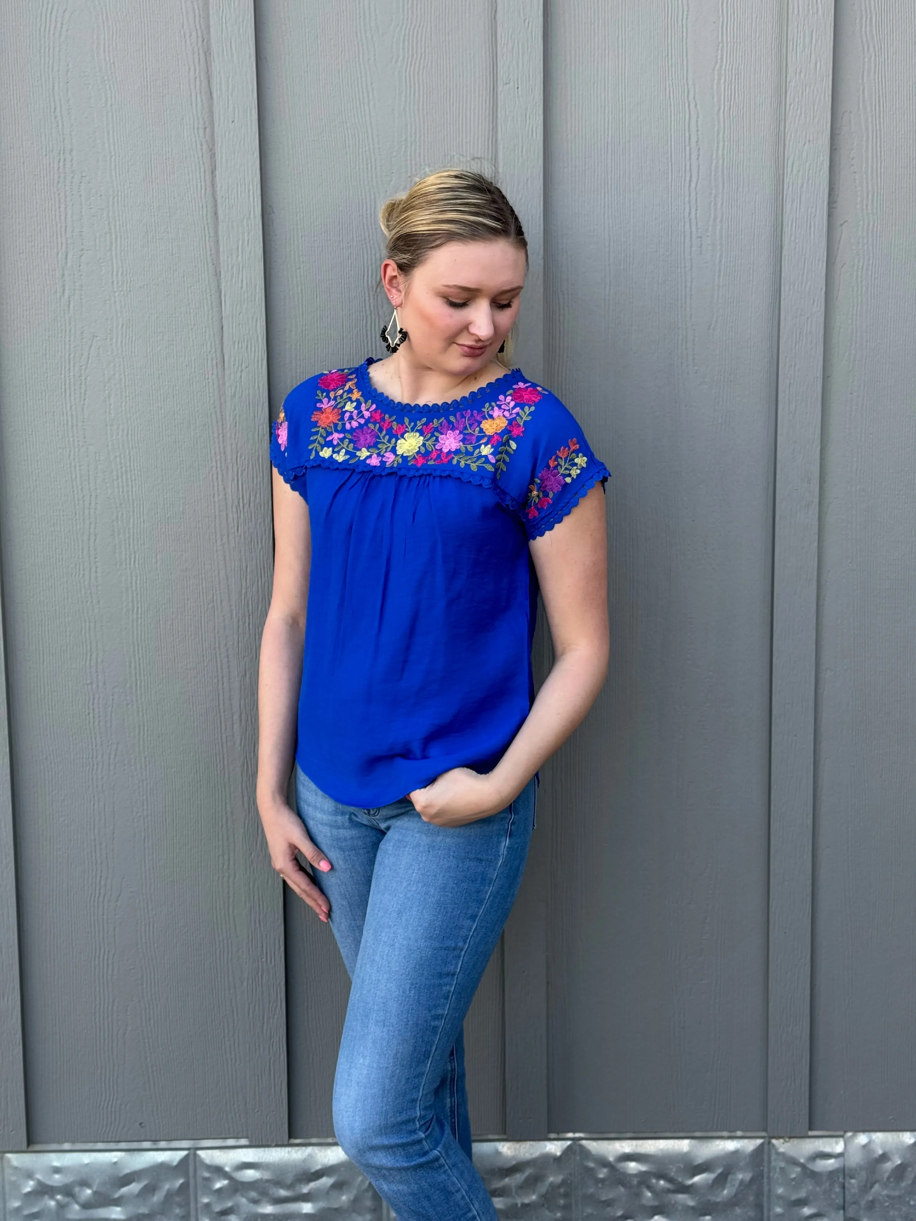 Spring Break Top- Blue
