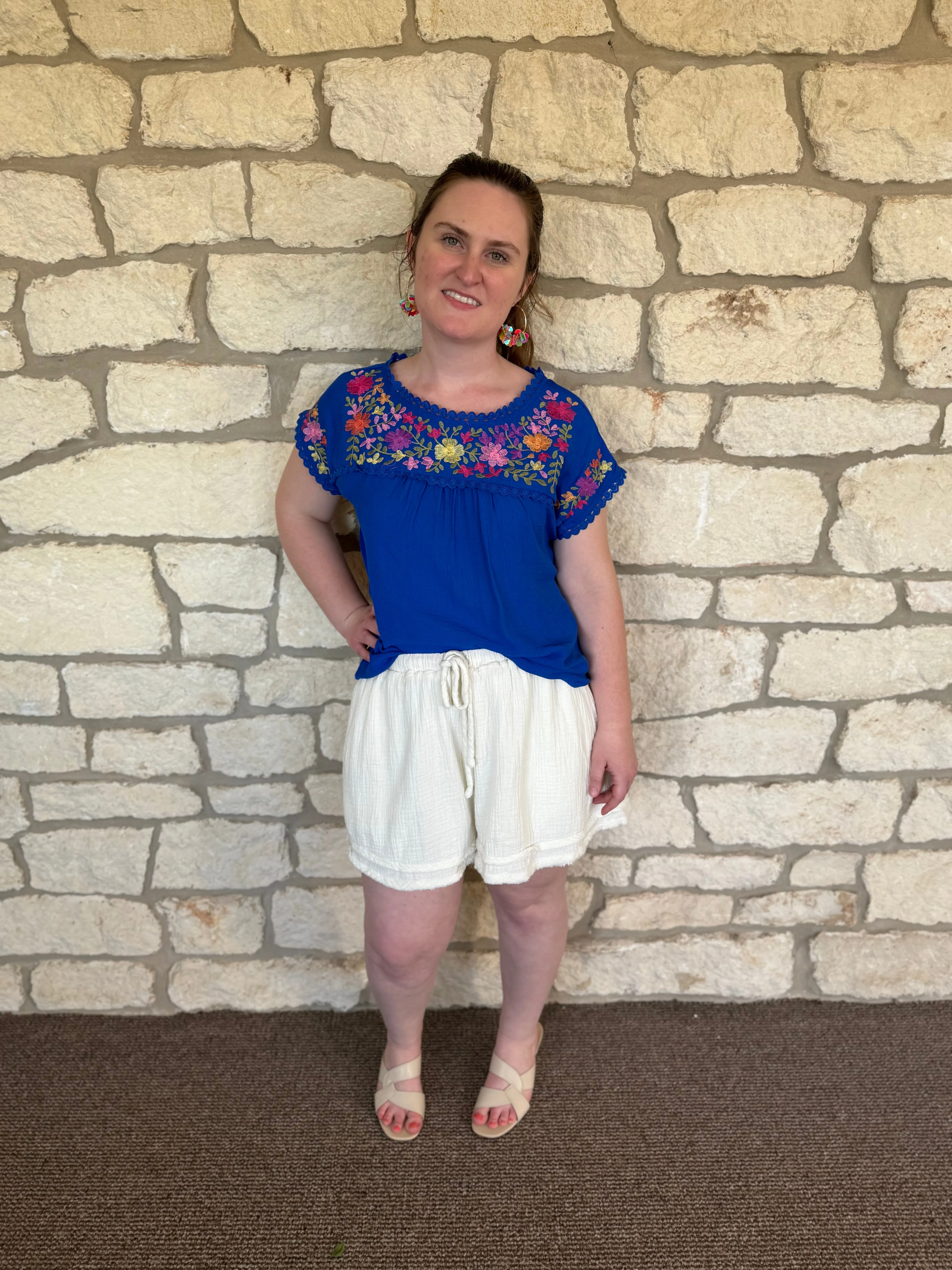 Spring Break Top- Blue