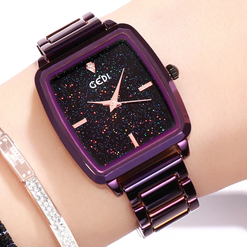 Square Starry Dial Women's Watch