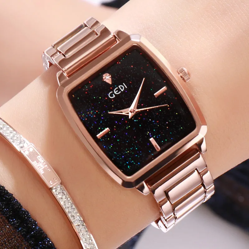 Square Starry Dial Women's Watch