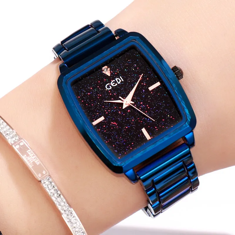 Square Starry Dial Women's Watch
