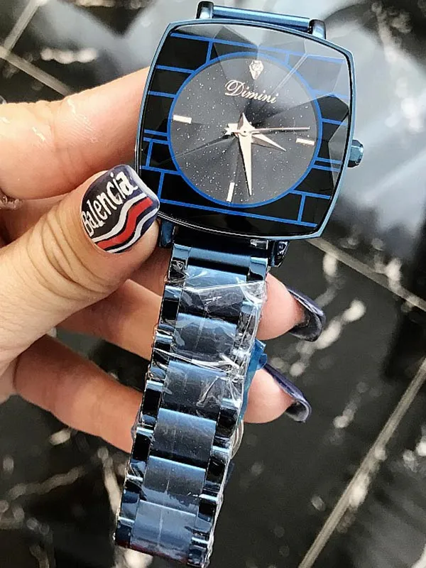 Square Stripe Women's Watch