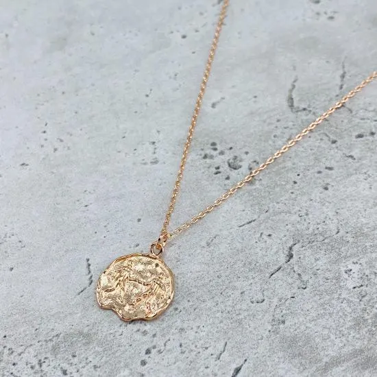 Star Sign Coin Necklace - Gemini