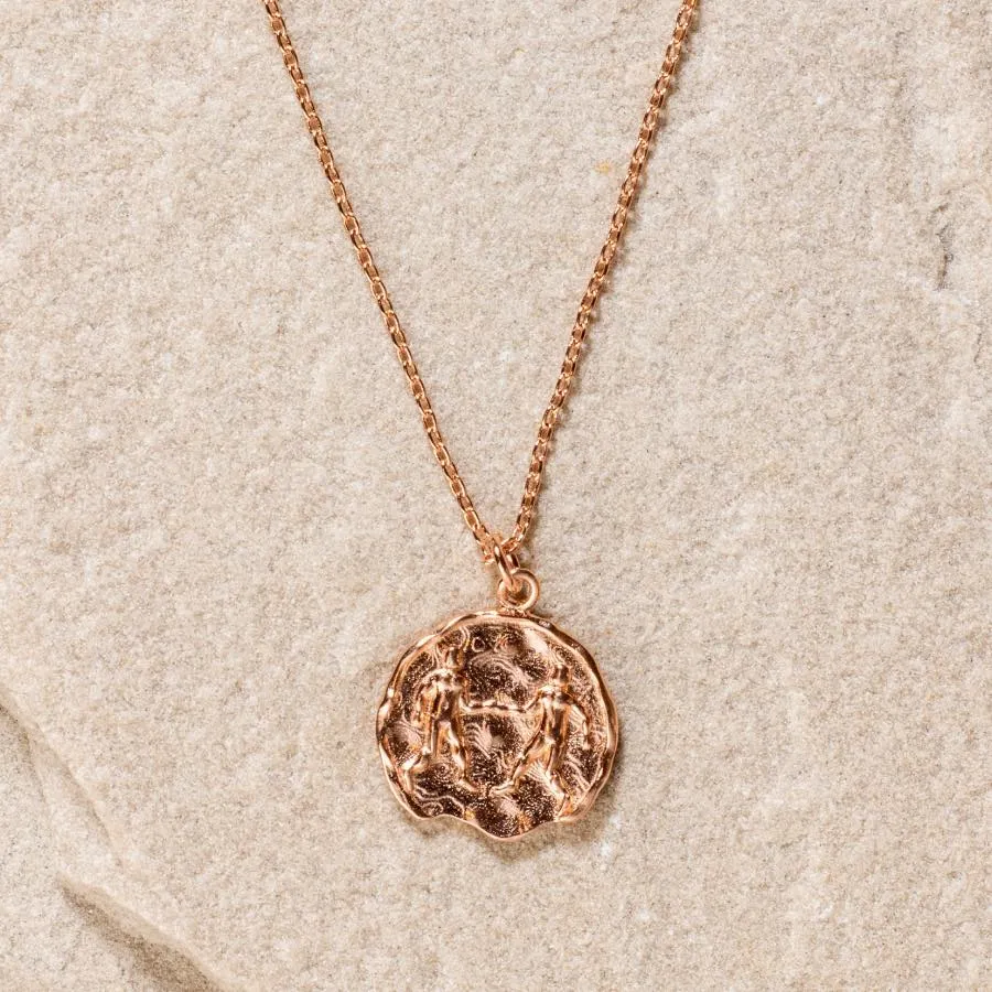 Star Sign Coin Necklace - Gemini